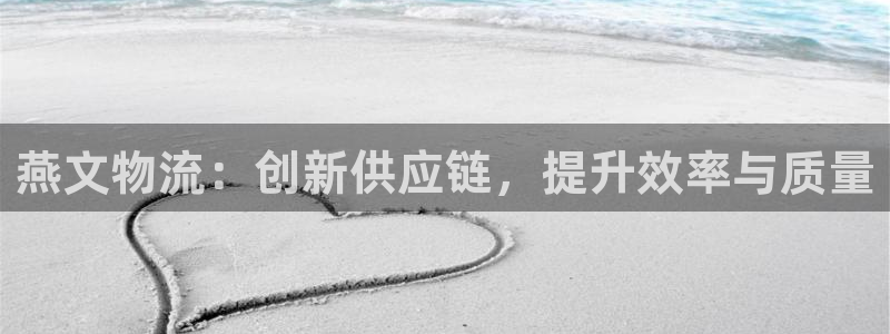 多多28免费充钱：燕文物流：创新供应